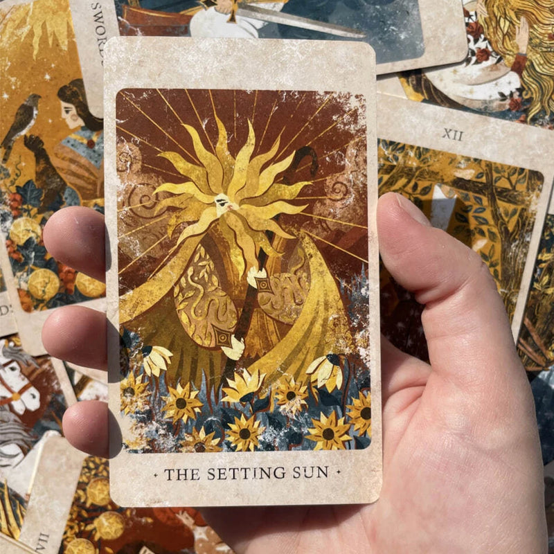 12*7cm Solar Kingdom Tarot Magical Journey Cosmic Insight Divination Cards 86 Pcs Cards in Rigid Box Unique Indie Tarot Deck