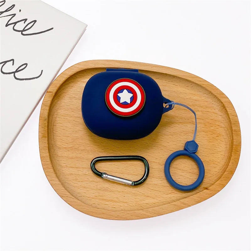 Cartoon Marvel Earphone Case For Anker Soundcore Life P3 Soft Silicone Wireless Blutooth Earbuds Charging Box Protective Cover