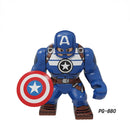 Marvel Action Figure Mini Block Adult Super Hero Series Iron Man Spider Man Assembled Block Children's Puzzle Toy Gift