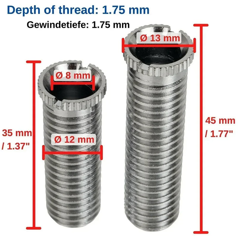 1/2/5pc 35/45mm Kitchen Sink Basket Strainer Screws Stainless Steel Plug Screw Bolt Threaded Screw Connector Kitchen Fixture