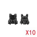 WW2 Military Building Blocks Mini Bricks Solider Figures Gifts Weapon Equipment Accessories USA Greman Vests Armor Toys For Kids