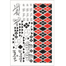 Halloween Tattoos Stickers Horror Makeup Joker Smile Stickers For Halloween Decoration Haunted House Cosplay Props Costume