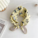 Approx 55cm Cotton Linen Square Scarf Neckerchief Spring Autumn Scarves Neck Scarf Turban Bandanas Headband Decoration for Women