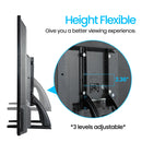 Universal TV Large Stand Height Adjustable Base for Most TVs Up to 75" Max VESA 600x400 mm Leg Stand Holds up to 110 lbs