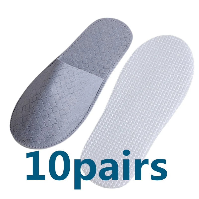 10 Pairs Lot Hotel Slippers Men Womens Top Quality Velvet Travel Disposable Cotton Home Hospitality Shoes Cheap SPA Guest Slides