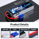 2pcs Zeee 3S Lipo Battery for FPV Drone 11.1V 120C 5200mAh EC5 Plug for RC Car Quadcopter Boat RC Airplane Model RC Parts дрон