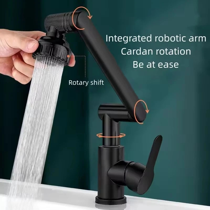 1080 ° Rotating Kitchen Faucet Hot And Cold Water Sink Faucet Splash-Proof Bathroom Faucet Mixer Aerator Washbasin Water Tap NEW