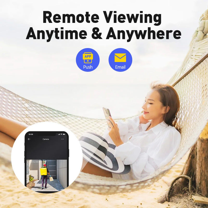 ANNKE 4K POE Video Surveillance System 8CH NVR With 8MP 12MP Security Cameras CCTV Kit Audio Recording Ip camera Two-way Audio