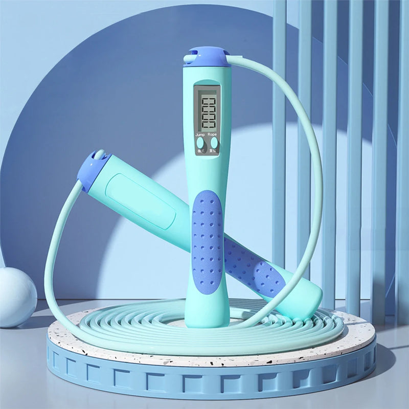 2.8m Counting Jump Rope Adults Adjustable Skipping Rope Jumping Rope with Counter Home Exercise Gym Training Fitness Equipment