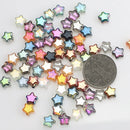 50Pcs/Lot Crystal Star Pendants 8mm Faceted Glass Loose Beads Handmade For Jewelry Diy Making Accessories Wholesale In Bulk