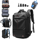Vacuum Compression Backpack with Vacuum Pump Expandable Travel Backpack for Men Women Airline Approved Business Bag 60L