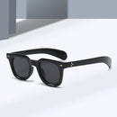 SO&EI New Small Square Women Rivets Decoration Sunglasses Retro Punk Men Yellow Blue Sun Glasses Shades UV400