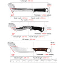 Handmade Butcher Boning Knife Chop Vegetables Cleaver Meat Kitchen Knives Hand Forged Blade Chef Knives Cooking Cutter Tools