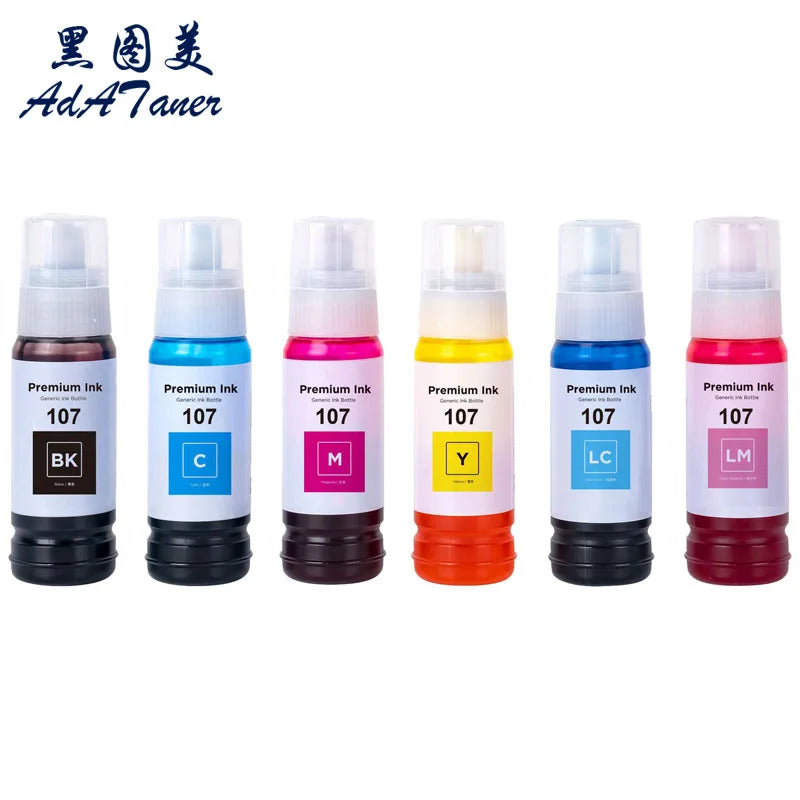 056 057 107 108 574 Premium Compatible Water Based Bottle Refill Dye Ink For Epson L8050 L8058 L18050 L18058 ET-18100 Printer