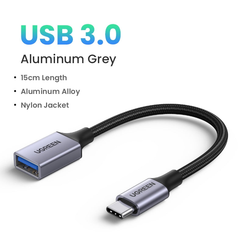 UGREEN USB C Adapter Type C to USB 3.0 Adapter Thunderbolt 3 Type-C Adapter OTG Cable For Macbook pro Air Samsung S10 S9 USB OTG