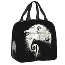 Custom Halloween Insulated Lunch Bag The Nightmare Before Christmas Portable Thermal Cooler Lunch Box Container Tote Bags