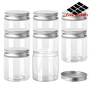 20pcs Clear Plastic Jar And Lids Empty Cosmetic Containers Makeup Box Travel Bottle 30ml 50ml 60ml 80ml 100ml 120ml 150ml
