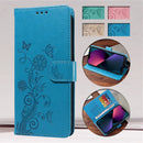 Flip Cover Leather Phone Case For Samsung Galaxy A15 A05 4G A06 A25 A05s A35 A55 A16 5G Cases Wallet Bags Fringed iris Card Slot