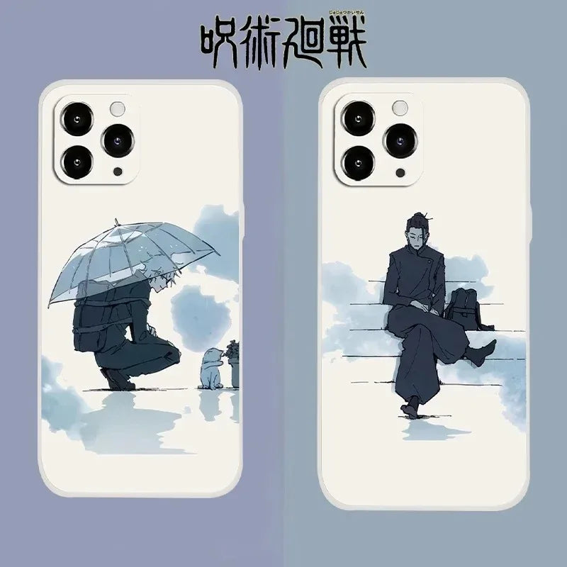 Anime Jujutsu Kaisen Phone Case For Samsung Galaxy S10 S20 S21 S22 S23 S24 FE Plus Ultra Note 20 Satoru Gojo