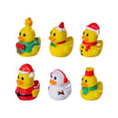 6 Kinds of Mini Christmas Ducks Home Decor Miniatures Xmas Duck Christmas Micro Landscape Desk Decorative Figurines