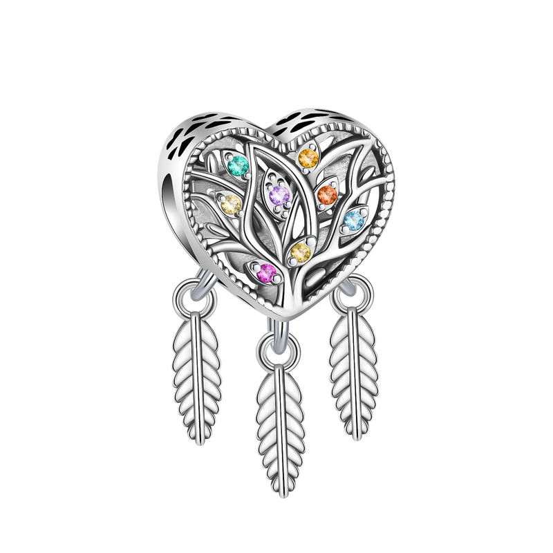 2023 New Dreamcatcher Hot Air Balloon Flower Fit Original Pandora Charms Bracelet Women Jewelry DIY Gift