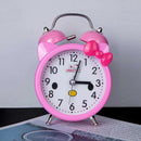 Hello Kitty cartoon alarm clock Kawaii creative mute bedside alarm simple clock rhinestone cute alarm clock Christmas giftft