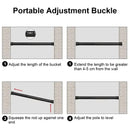 Curtain Rods Adjustable Drapery Rods Shower Curtain Rods No Drilling Non-Slip Telescopic Rod 70-360cm Optional