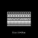 Geometric Totem Ring Herbal Juice Tattoo Stickers Waterproof Semi-permanent Arm Lasting Art Male Fake Tattoo Decal Faux Tatouage