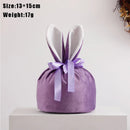 1pc Velvet Easter Bags Cute Bunny Gift Packing Bags Dropshipping Rabbit Chocolate Candy Wedding Birthday Party Decoration 2025