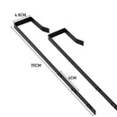 Metal Frame Over the Door Full Length Large Black Mirror