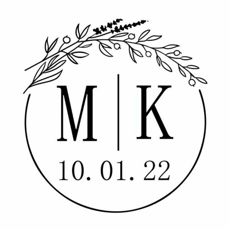 96 Pcs Personalized Round Circle Label Stickers Custom Name Date Thank You Stickers for Bridal Shower Party Favors