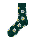 CHAOZHU Men's Funny Socks Cartoon Beer Business Fashion Crew Socks Xmas Father's Day Birthday Gift Casual Socks
