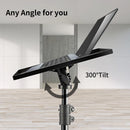 Projector Tripod Stand Laptop Adjustable Height 23 to 63" DJ Mixer Standing Desk Outdoor Computer Desk Stand with Tray 90-145CM