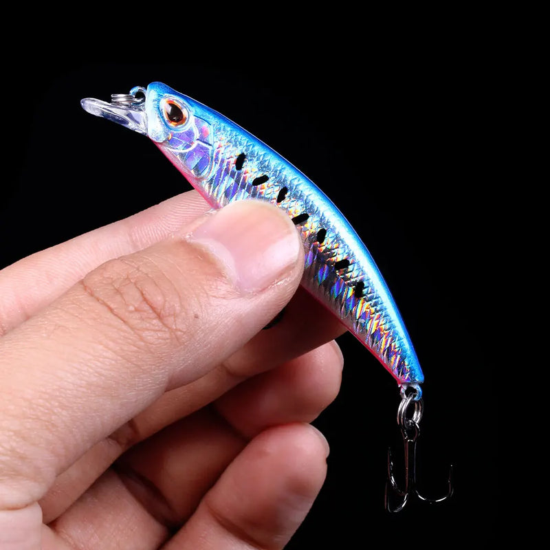 mini Sinking Minnow Wobblers Fishing Lures 6.8cm 6.5g Trout Artificial plastic Hard Bait Jerkbait Crankbait Bass Fishing Tackle