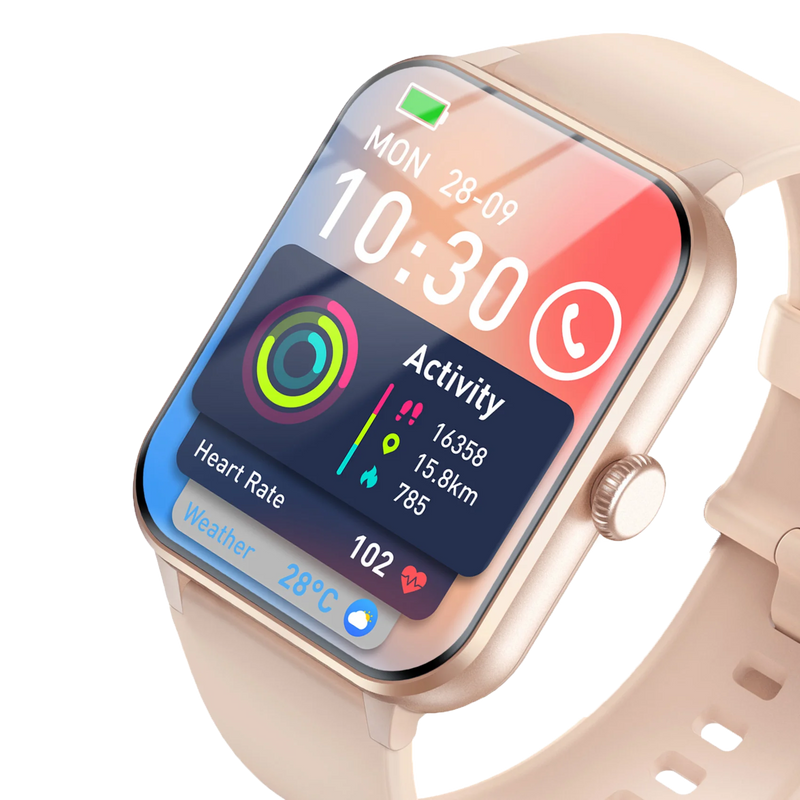 Baolubao 2024 NEW Smart Watch 1.85 inch Full Touch Voice Assistant Fitness Tracker Bluetooth Answer/Dial Weather, Christmas Gift