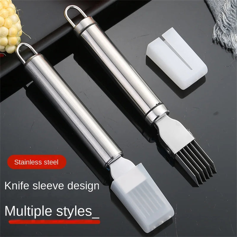 Onion Garlic Shred Knife Cutter Stainless Steel Chopped Green Onion Knife Food Speedy Chopper Vegetable Cutter Knife Shred Tools