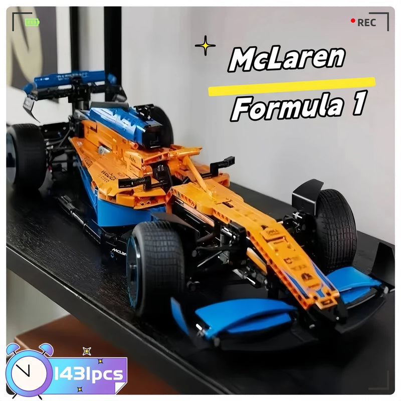 In Stock Technical 42141 Formula 1 Replica Race Car Model Building Blocks Bricks F1 Motor Sport Birthday Gifts for Adults Toys