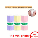 Mini Printer, Portable Thermal Photo Printer, Inkless Sticker Maker Machine for Notes, Photos, Stickers, Labels