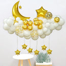 56pcs Moon Star Balloon Garland Arch Set Kids Birthday Party Decorating Room Decoration Ramadan Muslim Diy Party Balloons
