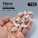 2025 Hot Easter Rabbit Figurine Landscape Home Kawaii Room Decor Dollhouse Miniature Fairy Garden Decoration Accessories Modern