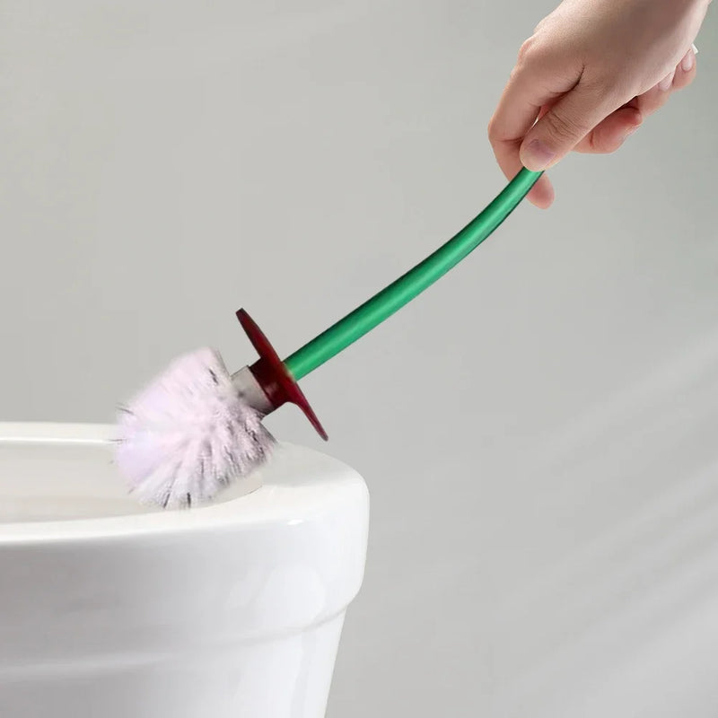 Cherry Shape Toilet Brush With Standing Base Long Handle Toilet Cleaning Brush For WC Bathroom Accessories Cleaning Tools