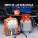 SucceBuy 30 lb Refrigerant Recovery Tank 400 psi Portable Cylinder Tank with Y-Valve for Liquid/Vapor Recovery Can for R22/R134A