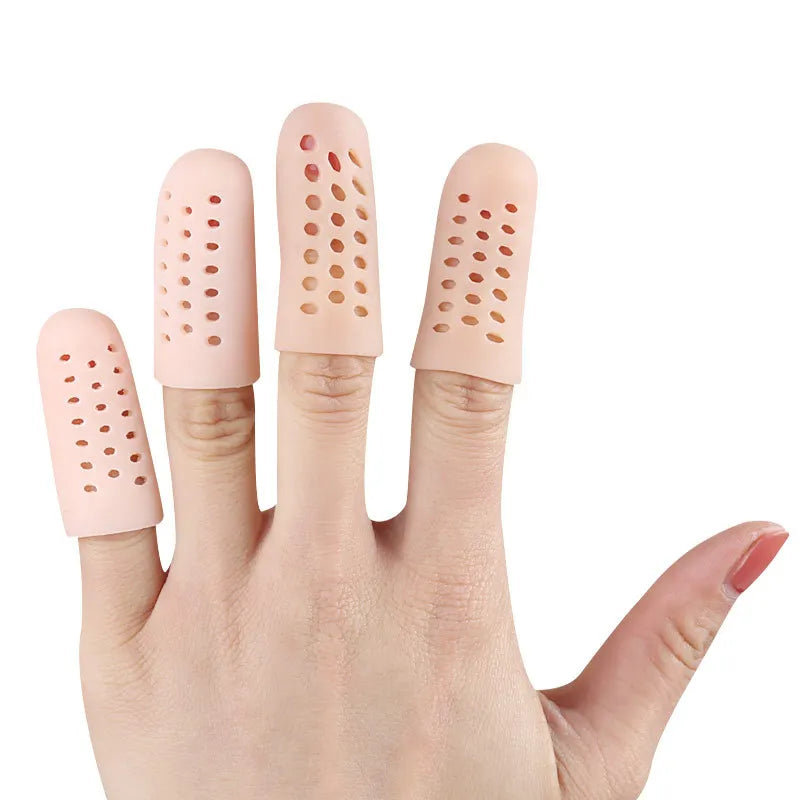 2pcs Big Toe Protector Thumb Care Silicone Soft Breathable Foot Corns Blisters Toe Cap Cover Finger Protection Toe Separators