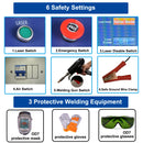 US STOCK Handheld 1500W Laser Welding Machine 4 IN 1 Fiber Laser Welding Machine RECI Laser for Metal Welding Cleaning Cutting