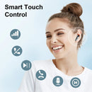 Wireless Earbuds, Bluetooth 5.3 Headphones In Ear with Dual Mic, 35H Wireless Earphones Sport with ENC Noise Canceling Mic.