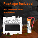 8PCS CNHL MiniStar HV 450mAh 3.8V 1S 70C Lipo Battery With PH 2.0 Plug for RC FPV Drone Mini Quadcopter Emax TinyHawk Happymo