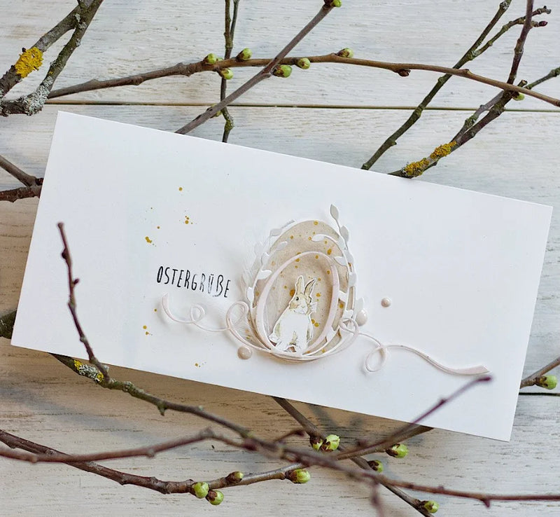 Piggy Craft metal cutting dies cut die mold The new series of Easter Scrapbook paper craft knife mould blade punch stencils dies