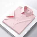 5XL 4XL Summer New Silk Slippery Men's Shirt Short Sleeve Ice Silk Fashion Large Non Iron Wrinkle Resistant Soft Business Casual