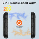 Rechargeable Hand Warmers 2 Pack, 2 in 1 Electric Hand Warmer, 6000mAh Portable Pocket Warmers Dual-Sided Safe Heating