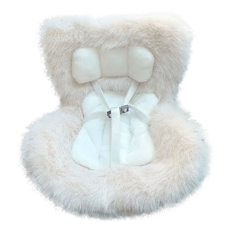 Doll Seat with Air Vent Clip and Desktop Stand Mini Plush Doll Safety Seat Car Ornament for 17cm Plush Dolls